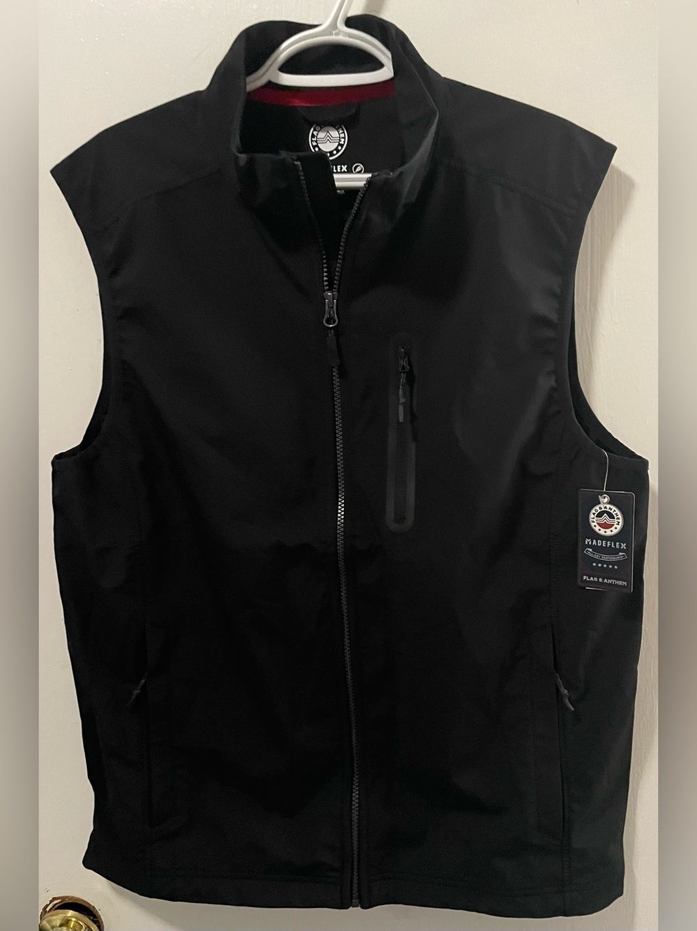 Flag & Anthem MadeFlex Men’s Black Lightweight Insulated Softshell Vest Medium M
